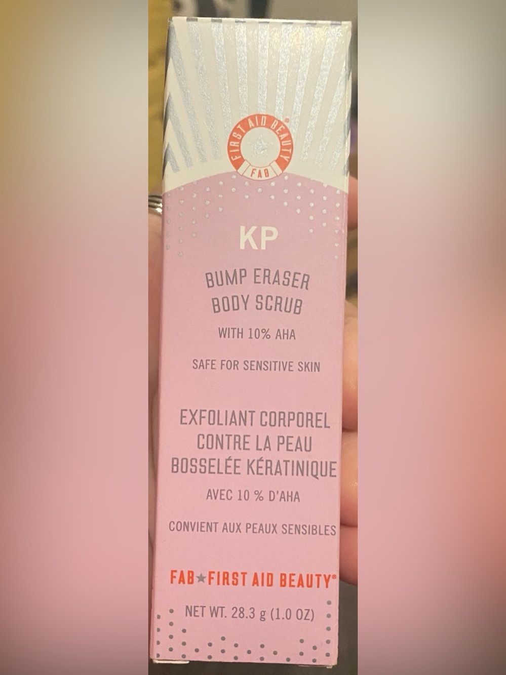 🎉🎉 5 for $15 First Aid Beauty KP Bump Eraser Body Scrub Cream Pink NWT